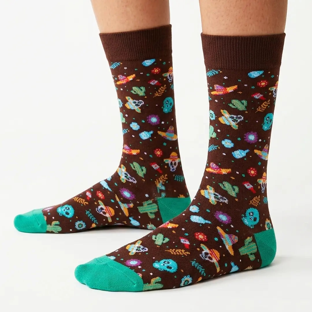 Calcetines para hombre mexican space de Alegra Treat Boxes para enviar a domicilio