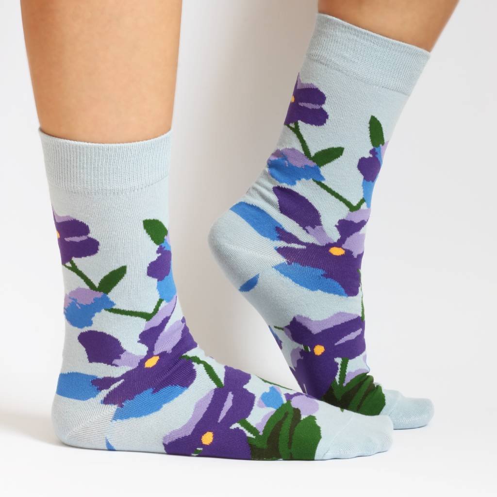 Calcetines con Motivos Florales (Talla 36-43)