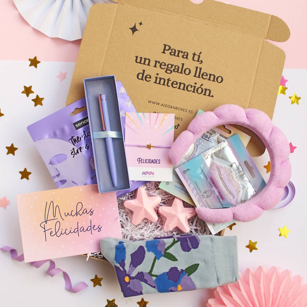 Muchas Felicidades – Caja Regalo de Cumpleaños para Enviar