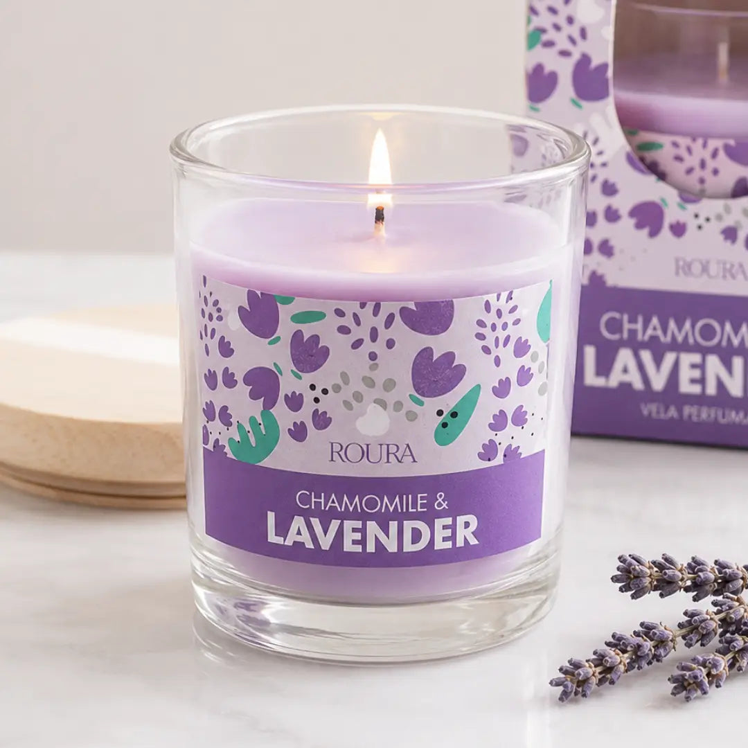 Chamomile and Lavender Scented Candle