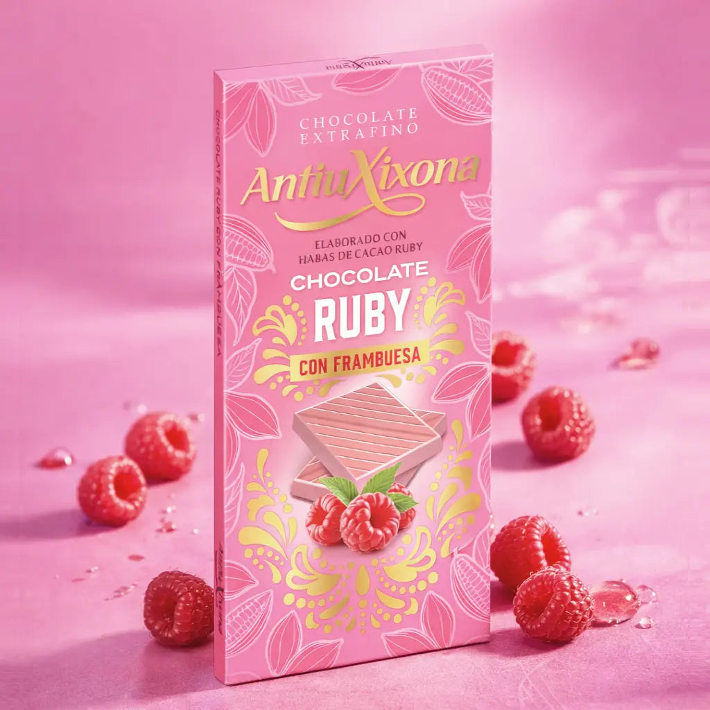 Chocolate Ruby con Frambuesas para Caja Regalo de Alegra Treat Boxes