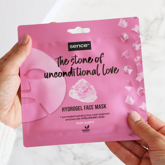 Mascarilla Facial de Hidrogel - Cuarzo Rosa