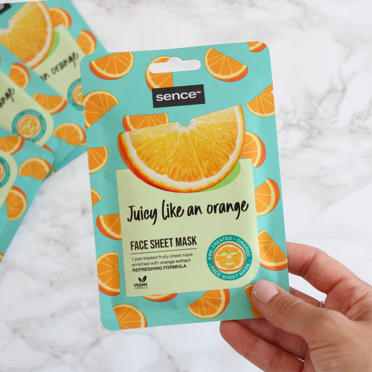 Mascarilla Facial Refrescante - Naranja