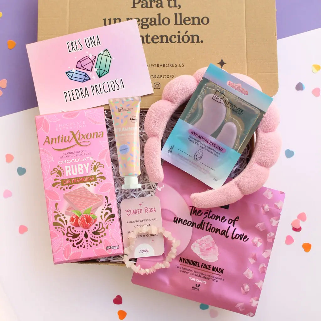 Caja regalo para enviar a domicilio - Eres una piedra preciosa de Alegra Treat Boxes