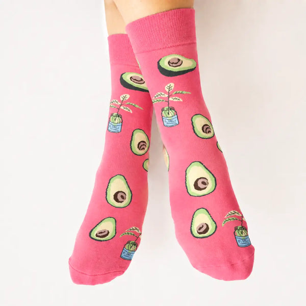 Calcetines Fucsia y Avocado (Talla 35-40)