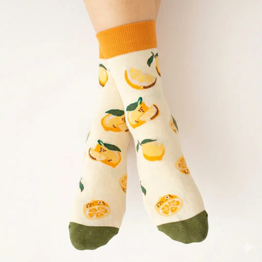 Calcetines para mujer con limones y naranjas - Cajas Regalo para Enviar de Alegra Treat Boxes
