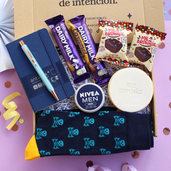 Feliz Cumpleaños – Caja Regalo de Cumpleaños para Hombre para Enviar