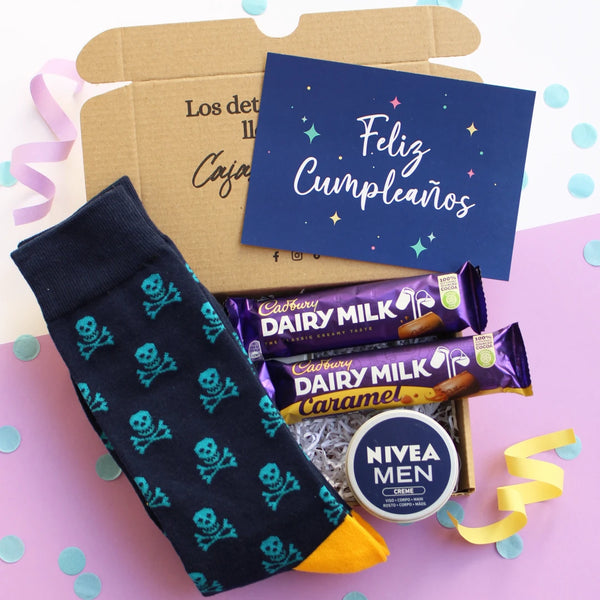 Feliz Cumpleaños – Mini Caja Regalo para Hombre para Enviar