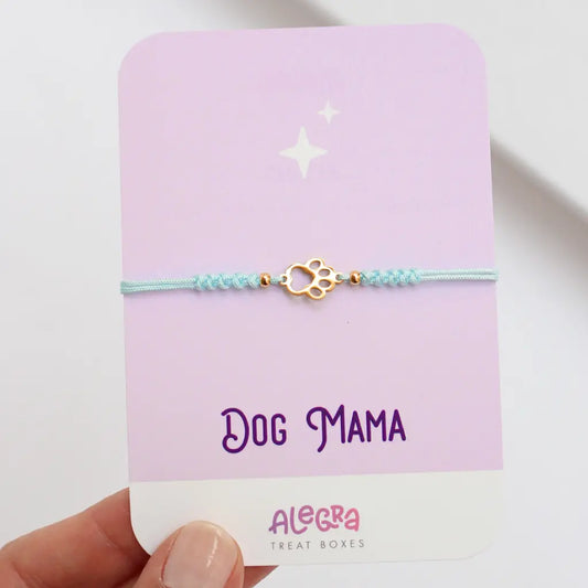 Pulsera con Patita de Perro de Acero Dorado – Dog Mama