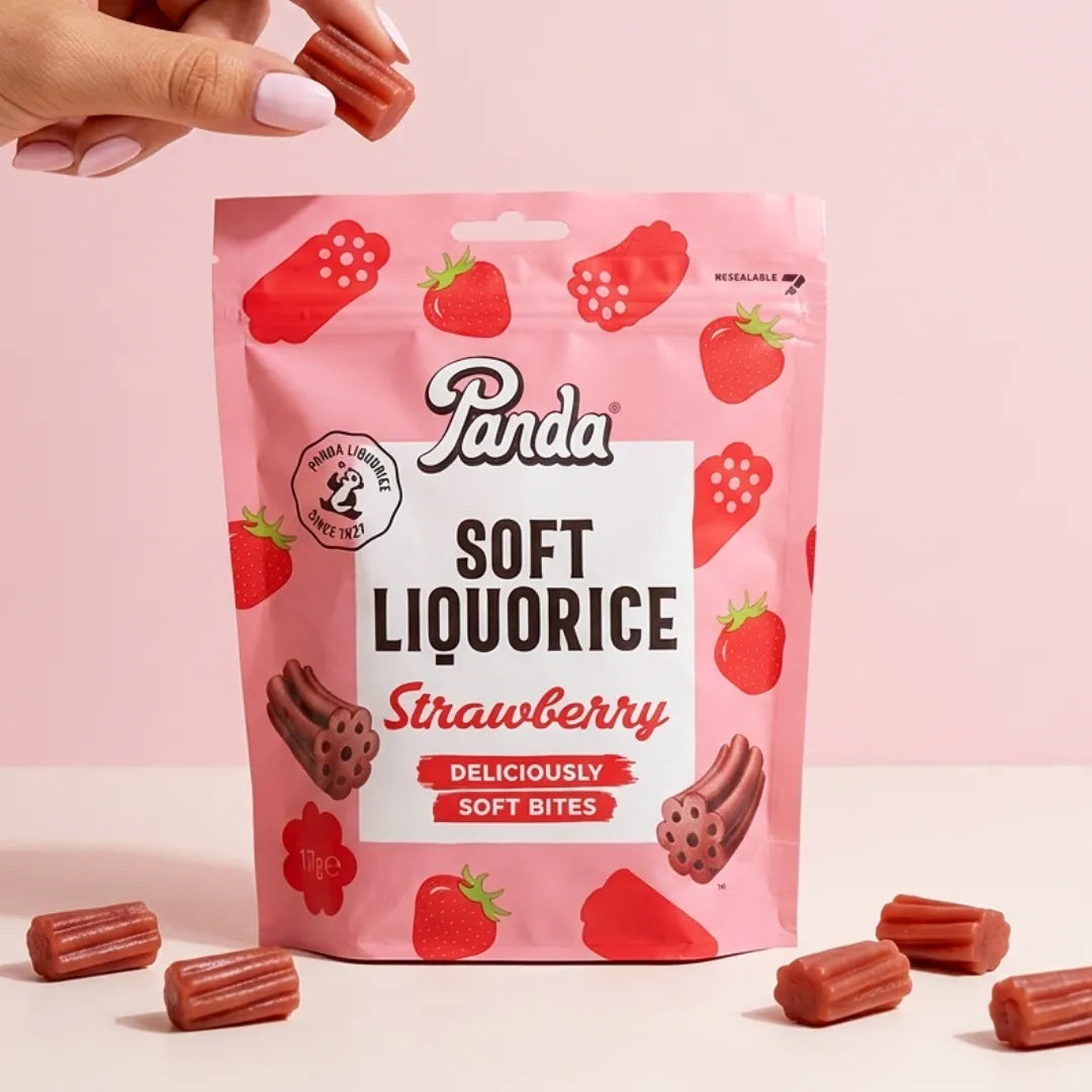 Strawberry Soft Liquorice Bites - 120g