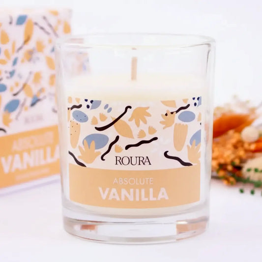 Vela perfumada con aroma de vainilla para caja regalo de Alegra